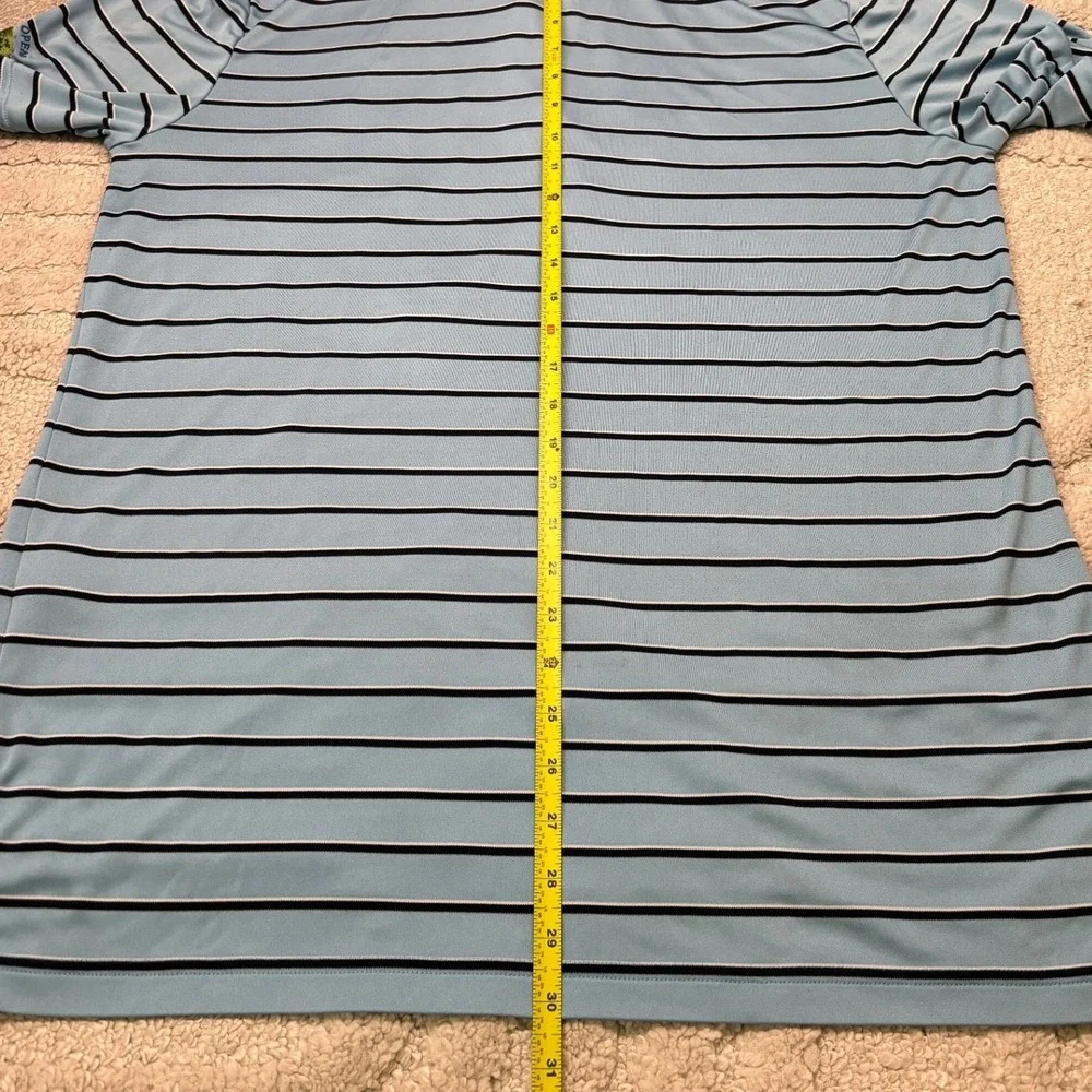Polo Ralph Lauren‎ Golf Shirt Mens Large Blue Striped 121st US Open Torrey Pines